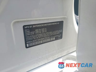 Zdjęcie 12 z 12 samochodu: 2017 BMW 530 I VIN:WBAJA5C3XHWA35030 - miniatura