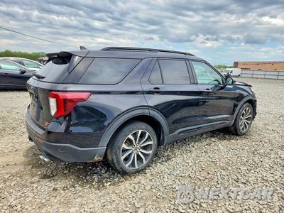 Trzecie zdjęcie samochodu z tyłu: 2020 FORD EXPLORER ST VIN:1FM5K8GC2LGA42627 - miniatura