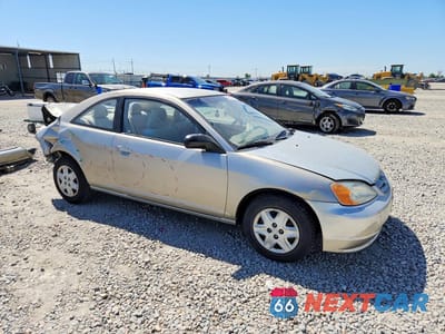 Czwarte zdjęcie samochodu z boku: 2003 HONDA CIVIC LX VIN:1HGEM22543L031058 - miniatura