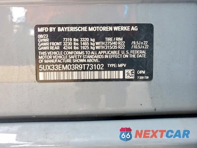 Zdjęcie 13 z 13 samochodu: 2024 BMW X7 M60I VIN:5UX33EM03R9T73102 - miniatura