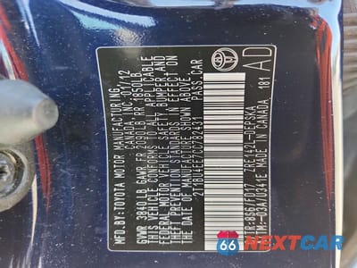 Zdjęcie 13 z 13 samochodu: 2012 TOYOTA COROLLA S VIN:2T1BU4EE7CC782431 - miniatura