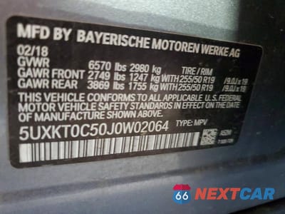 Zdjęcie 13 z 13 samochodu: 2018 BMW X5 XDR40E VIN:5UXKT0C50J0W02064 - miniatura