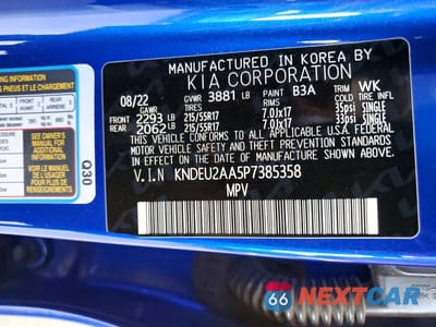 Zdjęcie 12 z 12 samochodu: 2023 KIA SELTOS S VIN:KNDEU2AA5P7385358 - miniatura