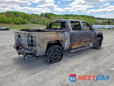 Trzecie zdjęcie samochodu z tyłu: 2018 GMC SIERRA K1500 SLT VIN:3GTU2NEC0JG264098 - miniatura