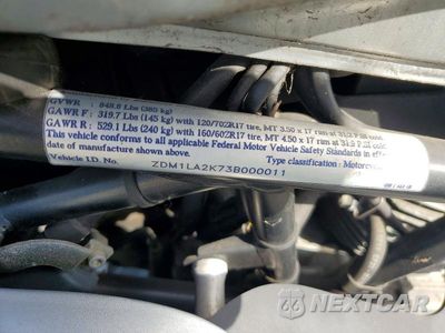 Zdjęcie 9 z 9 samochodu: 2003 DUCATI 620 SPORT VIN:ZDM1LA2K73B000011 - miniatura