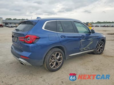 Trzecie zdjęcie samochodu z tyłu: 2022 BMW X3 XDRIVE30I VIN:5UX53DP08N9K66815 - miniatura
