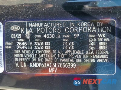 Zdjęcie 14 z 14 samochodu: 2020 KIA SPORTAGE S VIN:KNDP63AC5L7666399 - miniatura