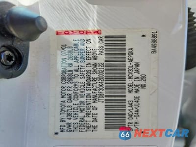 Zdjęcie 12 z 12 samochodu: 2002 TOYOTA CAMRY XLE V6 VIN:JTDBF30K420002122 - miniatura
