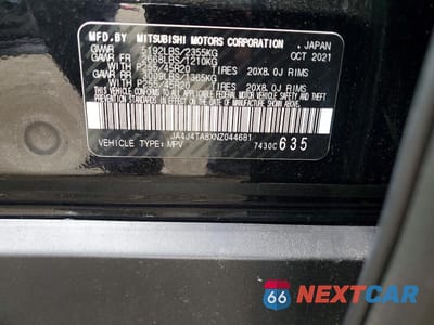 Zdjęcie 14 z 14 samochodu: 2022 MITSUBISHI OUTLANDER ES VIN:JA4J4TA8XNZ044681 - miniatura