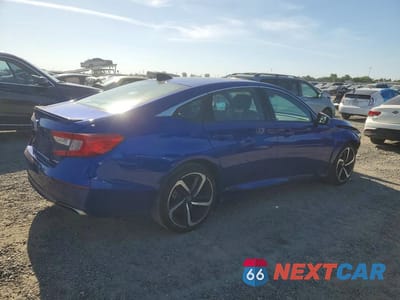 Trzecie zdjęcie samochodu z tyłu: 2022 HONDA ACCORD SPORT VIN:1HGCV1F31NA104795 - miniatura