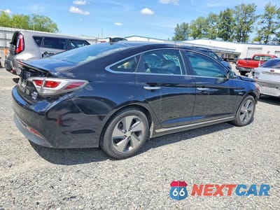 Trzecie zdjęcie samochodu z tyłu: 2016 HYUNDAI SONATA PLUG-IN HYBRID LIMITED VIN:KMHE54L28GA023568 - miniatura