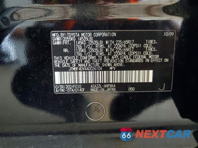 Zdjęcie 12 z 12 samochodu: 2010 TOYOTA RAV4 BASE VIN:JTMBF4DVXAD026104 - miniatura