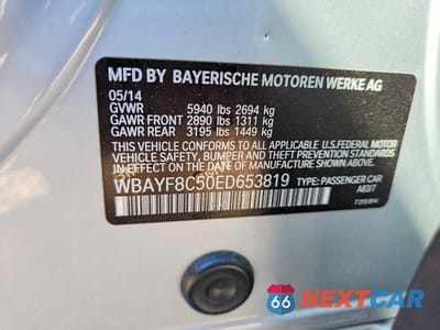 Zdjęcie 12 z 12 samochodu: 2014 BMW 750 LXI VIN:WBAYF8C50ED653819 - miniatura