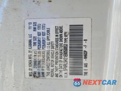 Zdjęcie 13 z 13 samochodu: 2014 HONDA ODYSSEY LX VIN:5FNRL5H21EB050853 - miniatura