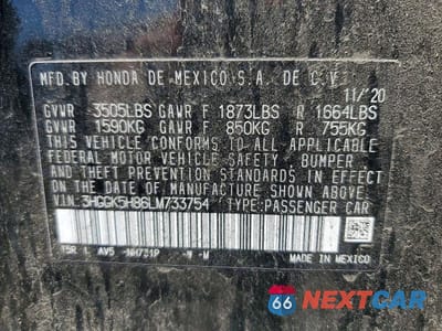 Zdjęcie 12 z 12 samochodu: 2020 HONDA FIT EX VIN:3HGGK5H86LM733754 - miniatura