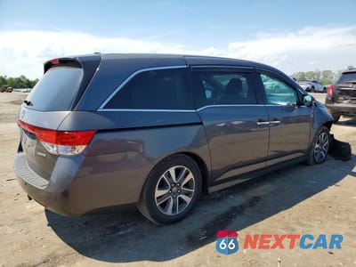 Trzecie zdjęcie samochodu z tyłu: 2014 HONDA ODYSSEY TOURING VIN:5FNRL5H97EB074295 - miniatura