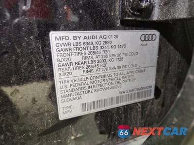 Zdjęcie 13 z 13 samochodu: 2020 AUDI Q7 PREMIUM PLUS VIN:WA1LXAF78LD004288 - miniatura