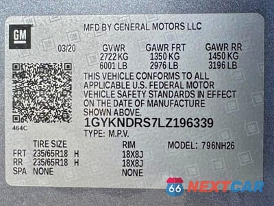 Zdjęcie 15 z 15 samochodu: 2020 CADILLAC XT5 PREMIUM LUXURY VIN:1GYKNDRS7LZ196339 - miniatura