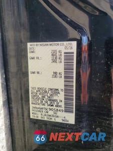 Zdjęcie 13 z 13 samochodu: 2016 NISSAN MAXIMA 3.5 SL VIN:1N4AA6AP7GC905849 - miniatura