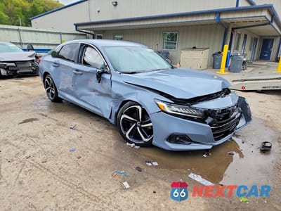 Czwarte zdjęcie samochodu z boku: 2022 HONDA ACCORD SPORT SE VIN:1HGCV1F47NA074212 - miniatura