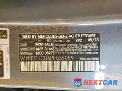 Zdjęcie 12 z 12 samochodu: 2023 MERCEDES-BENZ EQE SEDAN 350 4MATIC VIN:W1KEG1CB6PF035059 - miniatura