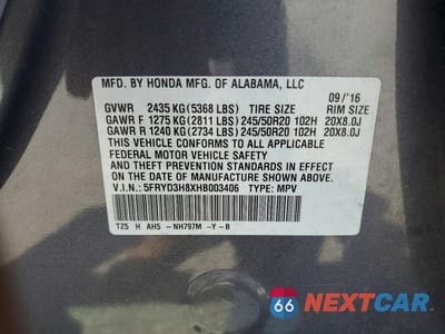 Zdjęcie 13 z 13 samochodu: 2017 ACURA MDX ADVANCE VIN:5FRYD3H8XHB003406 - miniatura