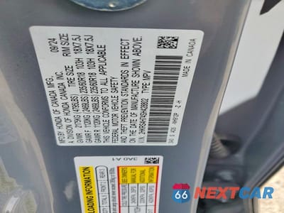 Zdjęcie 13 z 13 samochodu: 2025 HONDA CR-V EXL VIN:2HKRS4H74SH428802 - miniatura