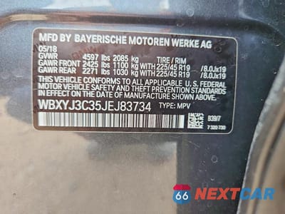 Zdjęcie 13 z 13 samochodu: 2018 BMW X2 SDRIVE28I VIN:WBXYJ3C35JEJ83734 - miniatura