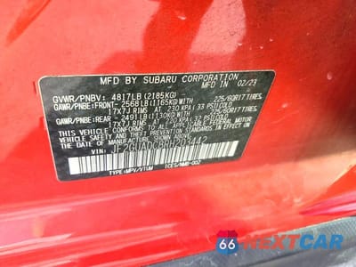 Zdjęcie 13 z 13 samochodu: 2024 SUBARU CROSSTREK PREMIUM VIN:JF2GUADC8RH203442 - miniatura