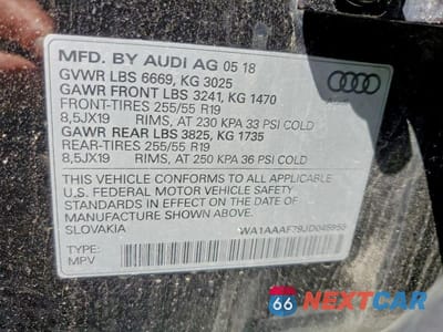 Zdjęcie 13 z 13 samochodu: 2018 AUDI Q7 PREMIUM VIN:WA1AAAF79JD045955 - miniatura