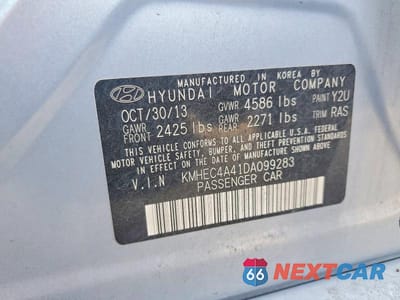 Zdjęcie 12 z 12 samochodu: 2013 HYUNDAI SONATA HYBRID VIN:KMHEC4A41DA099283 - miniatura