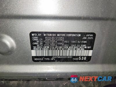 Zdjęcie 13 z 13 samochodu: 2025 MITSUBISHI ECLIPSE CROSS SE VIN:JA4ATWAA5SZ018251 - miniatura