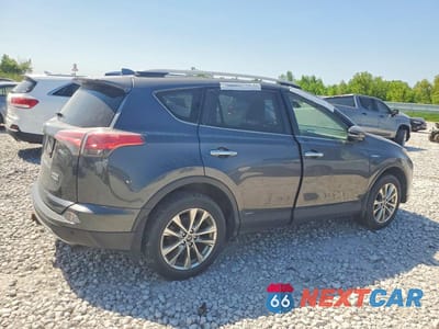 Trzecie zdjęcie samochodu z tyłu: 2018 TOYOTA RAV4 HYBRID LIMITED AWD VIN:JTMDJREV1JD190618 - miniatura