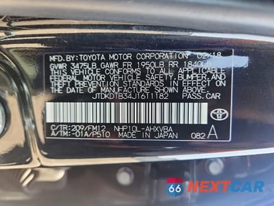 Zdjęcie 13 z 13 samochodu: 2018 TOYOTA PRIUS C TWO VIN:JTDKDTB34J1611182 - miniatura