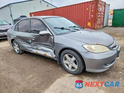 Czwarte zdjęcie samochodu z boku: 2004 HONDA CIVIC LX VIN:2HGES16644H922615 - miniatura