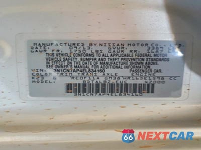 Zdjęcie 12 z 12 samochodu: 2014 NISSAN VERSA 1.6 SV VIN:3N1CN7AP4EL834160 - miniatura