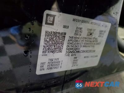 Zdjęcie 14 z 14 samochodu: 2019 CHEVROLET SUBURBAN C1500 LT VIN:1GNSCHKC0KR130159 - miniatura