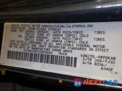 Zdjęcie 12 z 12 samochodu: 2002 TOYOTA TACOMA DOUBLE CAB VIN:5TEHN72N72Z055649 - miniatura