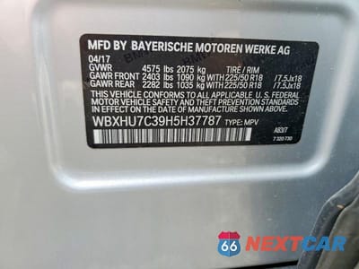 Zdjęcie 13 z 13 samochodu: 2017 BMW X1 SDRIVE28I VIN:WBXHU7C39H5H37787 - miniatura