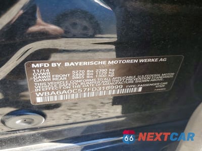 Zdjęcie 13 z 13 samochodu: 2015 BMW 640 I GRAN COUPE VIN:WBA6A0C57FD318999 - miniatura