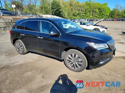 Czwarte zdjęcie samochodu z boku: 2016 ACURA MDX TECHNOLOGY VIN:5FRYD4H43GB023062 - miniatura