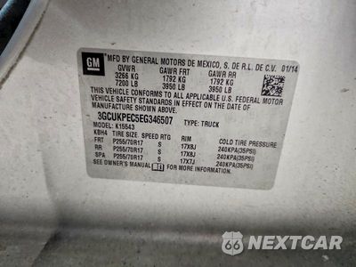 Zdjęcie 12 z 12 samochodu: 2014 CHEVROLET SILVERADO K1500 VIN:3GCUKPEC5EG346507 - miniatura