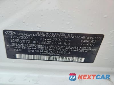 Zdjęcie 12 z 12 samochodu: 2012 HYUNDAI ELANTRA GLS VIN:5NPDH4AE7CH148813 - miniatura