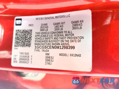 Zdjęcie 12 z 12 samochodu: 2021 CHEVROLET COLORADO LT VIN:1GCGSCEN0M1298399 - miniatura