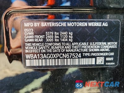 Zdjęcie 12 z 12 samochodu: 2023 BMW 530E VIN:WBA13AG0XPCN67524 - miniatura