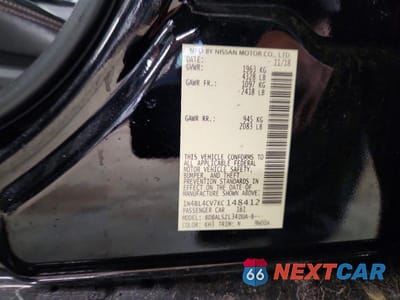 Zdjęcie 12 z 12 samochodu: 2019 NISSAN ALTIMA SR VIN:1N4BL4CV7KC148412 - miniatura