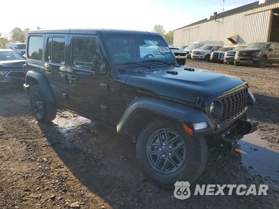 Czwarte zdjęcie samochodu z boku: 2024 JEEP WRANGLER SPORT VIN:1C4PJXDG9RW363760 - miniatura
