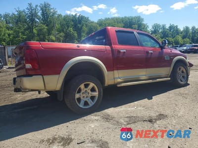 Trzecie zdjęcie samochodu z tyłu: 2012 DODGE RAM 1500 LONGHORN VIN:1C6RD7PT8CS174435 - miniatura