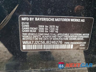 Zdjęcie 13 z 13 samochodu: 2018 BMW 740 XE VIN:WBA7J2C56JB246276 - miniatura