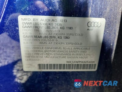 Zdjęcie 14 z 14 samochodu: 2014 AUDI Q5 PREMIUM PLUS VIN:WA1LFAFP5EA054685 - miniatura